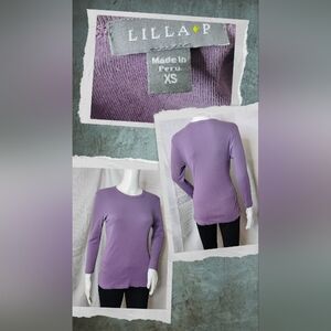 Lilla P Purple Long Sleeve Top